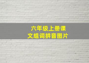 六年级上册课文组词拼音图片