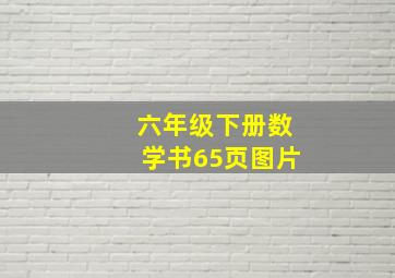 六年级下册数学书65页图片