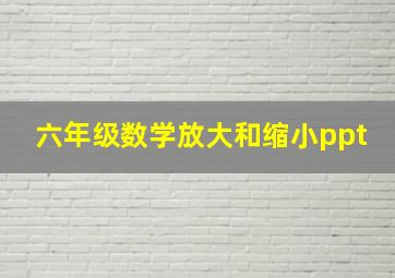 六年级数学放大和缩小ppt