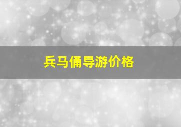 兵马俑导游价格