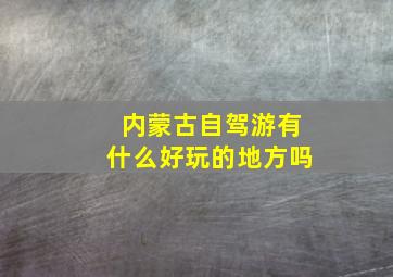 内蒙古自驾游有什么好玩的地方吗