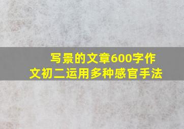 写景的文章600字作文初二运用多种感官手法