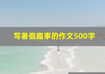 写暑假趣事的作文500字