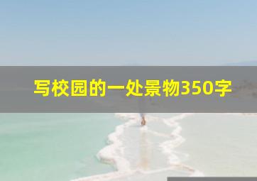 写校园的一处景物350字