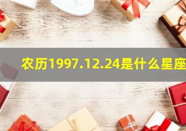 农历1997.12.24是什么星座