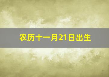 农历十一月21日出生