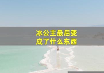 冰公主最后变成了什么东西