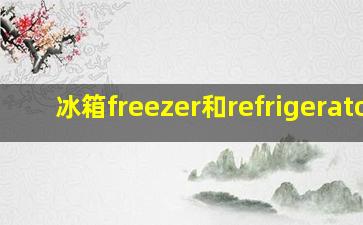 冰箱freezer和refrigerator