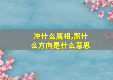 冲什么属相,煞什么方向是什么意思