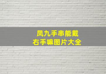 凤九手串能戴右手嘛图片大全