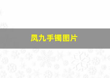 凤九手镯图片