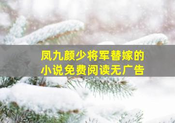 凤九颜少将军替嫁的小说免费阅读无广告