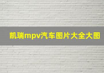 凯瑞mpv汽车图片大全大图