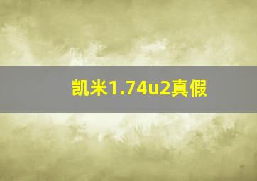 凯米1.74u2真假