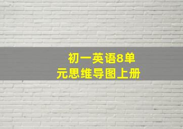 初一英语8单元思维导图上册