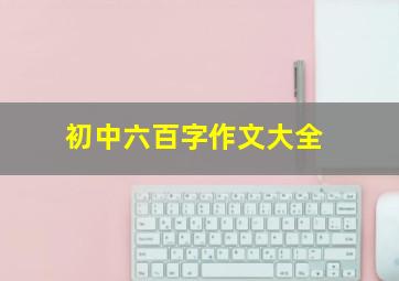 初中六百字作文大全