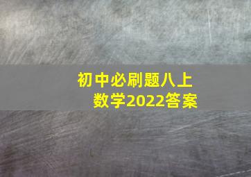 初中必刷题八上数学2022答案