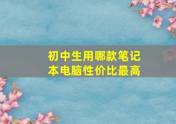 初中生用哪款笔记本电脑性价比最高