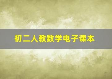 初二人教数学电子课本