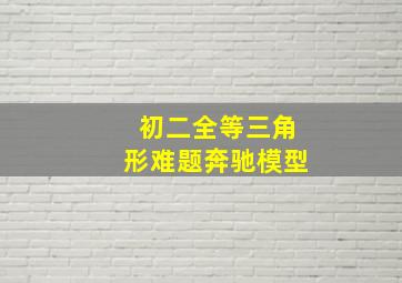 初二全等三角形难题奔驰模型