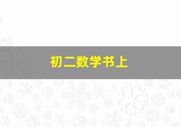 初二数学书上