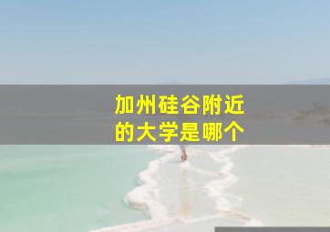 加州硅谷附近的大学是哪个