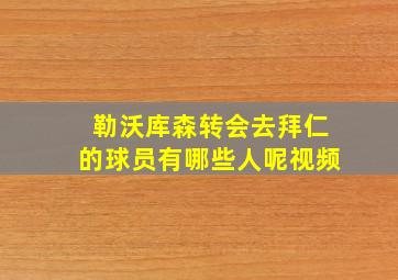 勒沃库森转会去拜仁的球员有哪些人呢视频