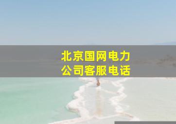 北京国网电力公司客服电话