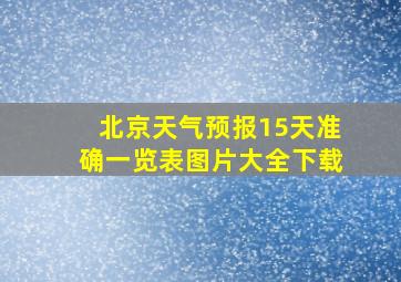 北京天气预报15天准确一览表图片大全下载