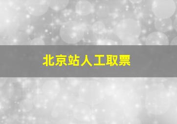 北京站人工取票