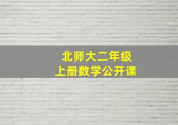 北师大二年级上册数学公开课