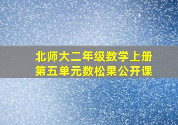 北师大二年级数学上册第五单元数松果公开课