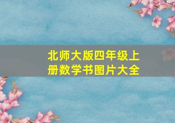 北师大版四年级上册数学书图片大全