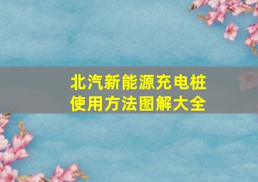 北汽新能源充电桩使用方法图解大全