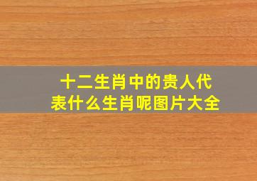 十二生肖中的贵人代表什么生肖呢图片大全