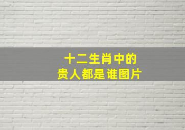 十二生肖中的贵人都是谁图片