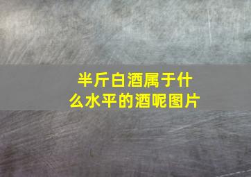 半斤白酒属于什么水平的酒呢图片