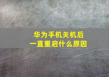 华为手机关机后一直重启什么原因