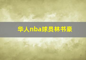 华人nba球员林书豪