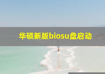 华硕新版biosu盘启动