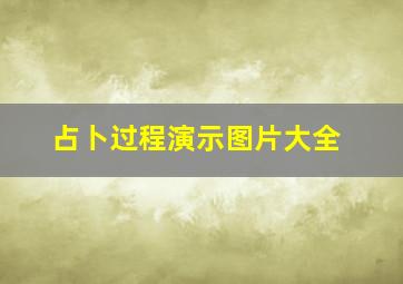 占卜过程演示图片大全