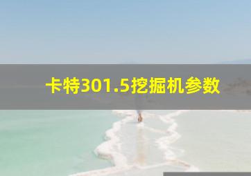 卡特301.5挖掘机参数