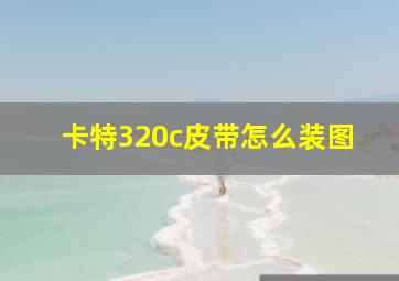 卡特320c皮带怎么装图