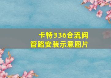 卡特336合流阀管路安装示意图片