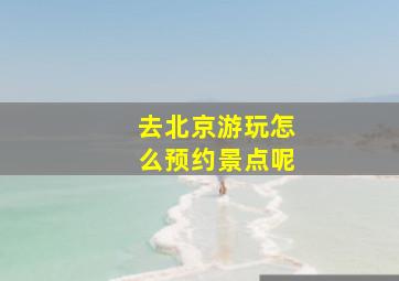 去北京游玩怎么预约景点呢