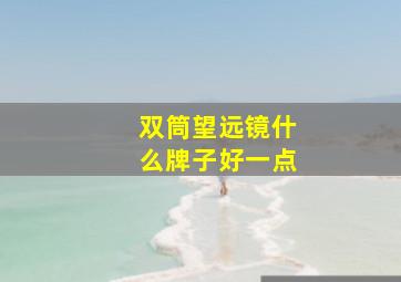 双筒望远镜什么牌子好一点