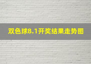 双色球8.1开奖结果走势图