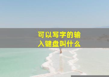 可以写字的输入键盘叫什么