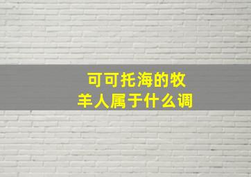 可可托海的牧羊人属于什么调