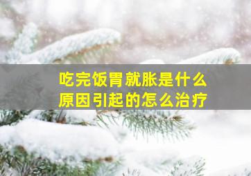 吃完饭胃就胀是什么原因引起的怎么治疗